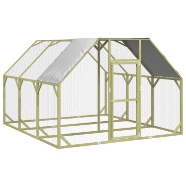 vidaXL Κοτέτσι 268x300x190 εκ. από Μασίφ Εμποτισμένο Ξύλο Πεύκου