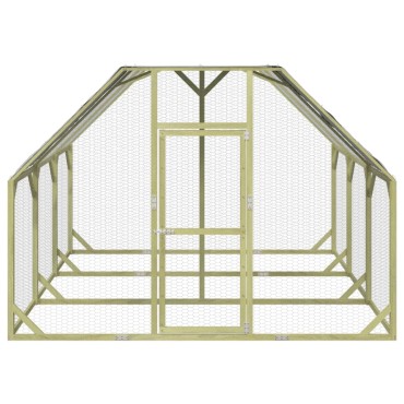 vidaXL Κοτέτσι 268x300x190 εκ. από Μασίφ Εμποτισμένο Ξύλο Πεύκου