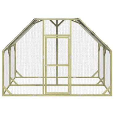 vidaXL Κοτέτσι 268x200x190 εκ. από Μασίφ Εμποτισμένο Ξύλο Πεύκου