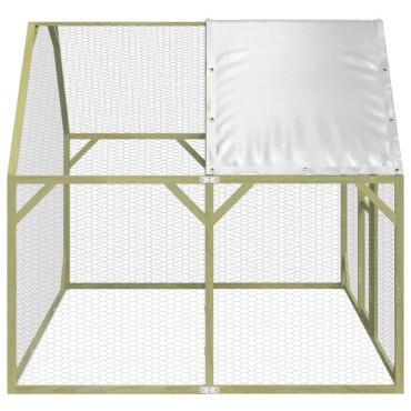 vidaXL Κοτέτσι 268x200x190 εκ. από Μασίφ Εμποτισμένο Ξύλο Πεύκου