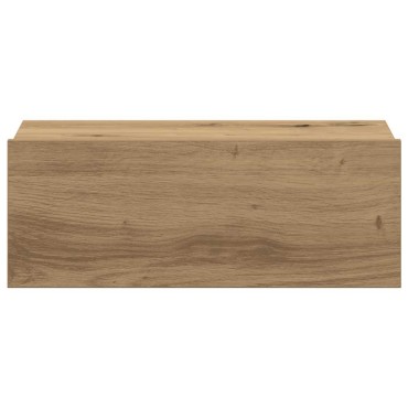 vidaXL Κομοδίνα Κρεμαστά 2 τεμ. Δρυς τεχνίτης 40x32x15cm Μοριοσανίδα