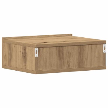 vidaXL Κομοδίνα Κρεμαστά 2 τεμ. Δρυς τεχνίτης 40x32x15cm Μοριοσανίδα