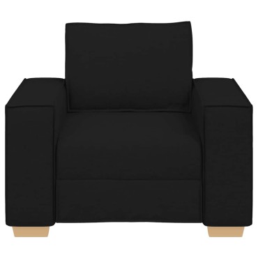 vidaXL Πολυθρόνα-Καναπέ Μαύρη από Ύφασμα 99x78x84 cm 1 τεμ. Γωνιακός