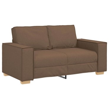 vidaXL Διθέσιος Καναπές Καφέ Υφασμάτινος 160x78x84 cm