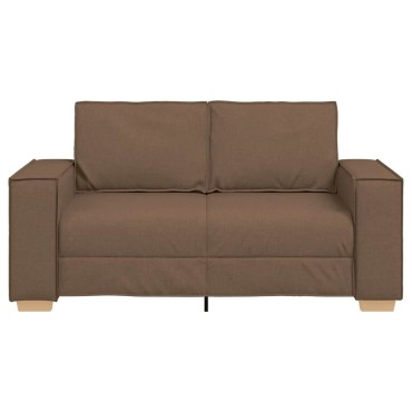 vidaXL Διθέσιος Καναπές Καφέ Υφασμάτινος 160x78x84 cm