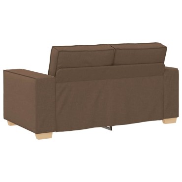 vidaXL Διθέσιος Καναπές Καφέ Υφασμάτινος 160x78x84 cm