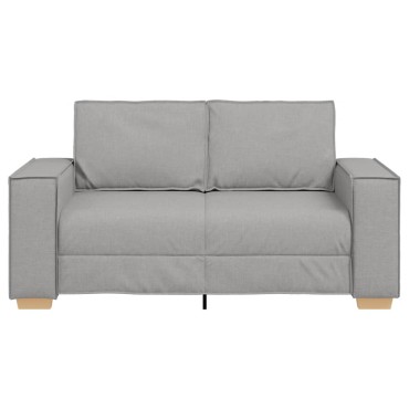 vidaXL Διθέσιος Καναπές Cloud Γκρι Υφασμάτινος 160x78x84 cm