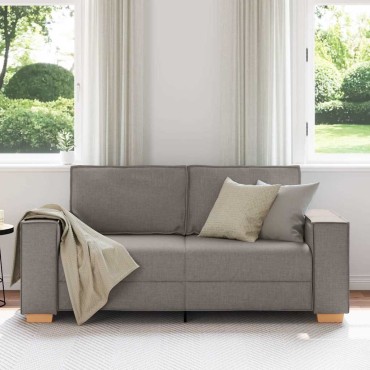 vidaXL Διθέσιος Καναπές 180x78x84cm Ύφασμα, Μπεζ