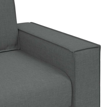 vidaXL Πολυθρόνα-Καναπέ Σκούρο Γκρι από Ύφασμα 99x78x84 cm 1 τεμ. Γωνιακός