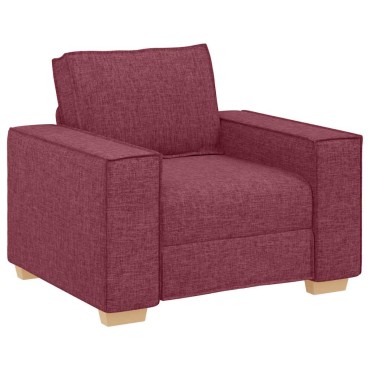 vidaXL Πολυθρόνα-Καναπέ Κόκκινη από Ύφασμα 99x78x84 cm 1 τεμ. Γωνιακός