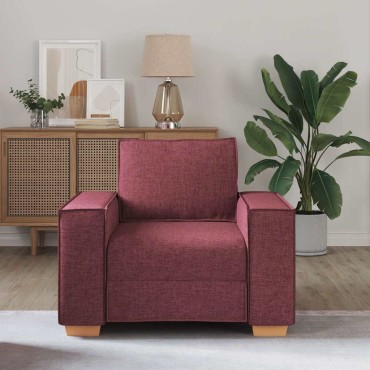 vidaXL Πολυθρόνα-Καναπέ Κόκκινη από Ύφασμα 99x78x84 cm 1 τεμ. Γωνιακός