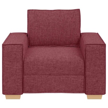 vidaXL Πολυθρόνα-Καναπέ Κόκκινη από Ύφασμα 99x78x84 cm 1 τεμ. Γωνιακός