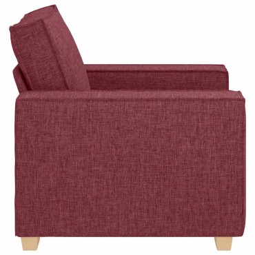 vidaXL Πολυθρόνα-Καναπέ Κόκκινη από Ύφασμα 99x78x84 cm 1 τεμ. Γωνιακός