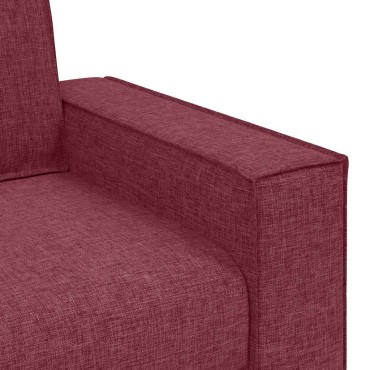 vidaXL Πολυθρόνα-Καναπέ Κόκκινη από Ύφασμα 99x78x84 cm 1 τεμ. Γωνιακός