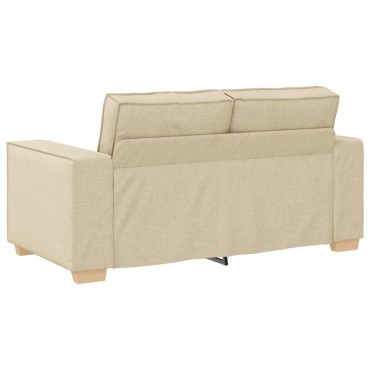 vidaXL Διθέσιος Καναπές 160x78x84cm από Ύφασμα, Μπεζ