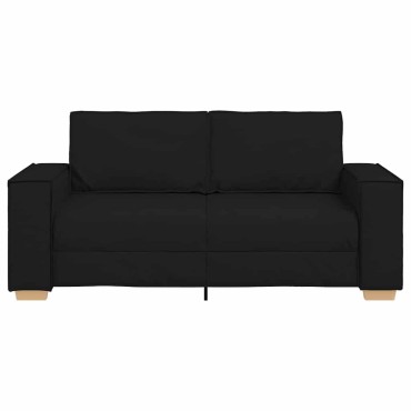 vidaXL Διθέσιος Καναπές Μαύρος από Ύφασμα 180x78x84 cm