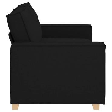 vidaXL Διθέσιος Καναπές Μαύρος από Ύφασμα 180x78x84 cm