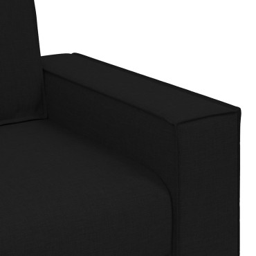 vidaXL Διθέσιος Καναπές Μαύρος από Ύφασμα 180x78x84 cm