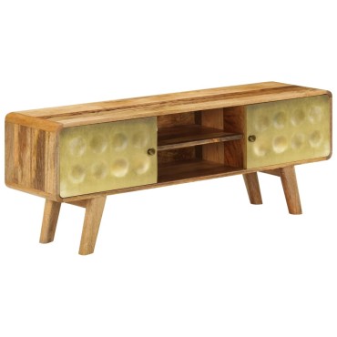vidaXL Έπιπλο Τηλεόρασης 120x30x45cm από Μασίφ Ξύλο Μάνγκο