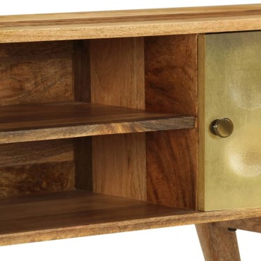 vidaXL Έπιπλο Τηλεόρασης 120x30x45cm από Μασίφ Ξύλο Μάνγκο