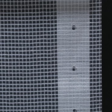 vidaXL Μουσαμάς με Ύφανση Leno Λευκός 2 x 5 μ. 260 γρ./μ²