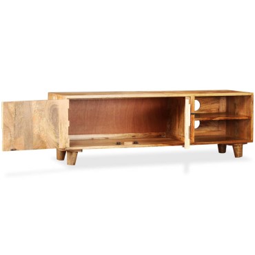 vidaXL Έπιπλο Τηλεόρασης 118x35x40cm από Μασίφ Ξύλο Μάνγκο
