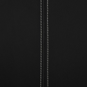 vidaXL Καρέκλες Τραπεζαρίας «Πρόβολος» 6 τεμ. Μαύρες Συνθετικό Δέρμα 43x55x100cm