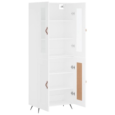 vidaXL Ντουλάπι Λευκό 69,5x34x180cm από Επεξεργασμένο Ξύλο 1 τεμ.