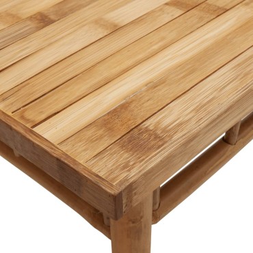 vidaXL Τραπεζάκι Σαλονιού 45x45x35cm από Μπαμπού 1 τεμ.