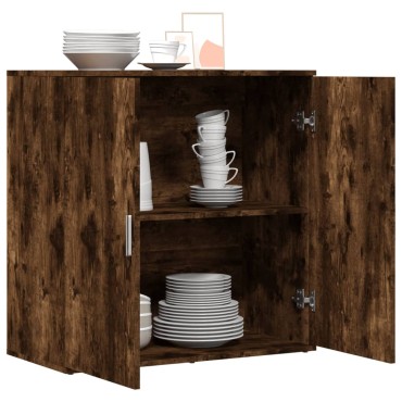 vidaXL Βοηθητικό Ντουλάπι Καπνιστή Δρυς 79x38x80cm Επεξεργασμένο Ξύλο 1 τεμ.