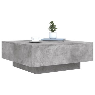 vidaXL Τραπεζάκι Σαλονιού Γκρι Σκυρ. 80x80x31cm Επεξ. Ξύλο 1 τεμ.