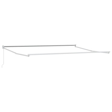 vidaXL Ανασυρόμενη Τέντα Λευκή 500x300 cm