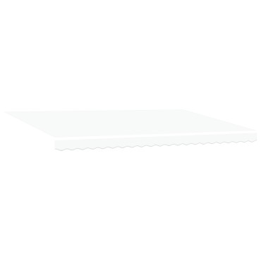 vidaXL Εγχειριδίου Ανασυρόμενη Τέντα Λευκή 500x300 cm