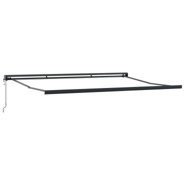 vidaXL Αυτόματη Ανασυρόμενη Τέντα Λευκή 500x300 cm