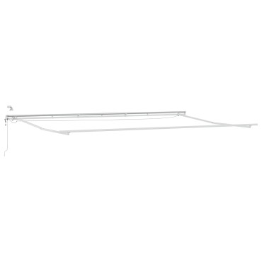 ανασυρόμενη τέντα vidaXL αυτόματη με LED Μαύρη 600x350 cm, Ανταλλακτικό ύφασμα τέντας vidaXL για πλαίσια 6x3.5 m Μαύρη
