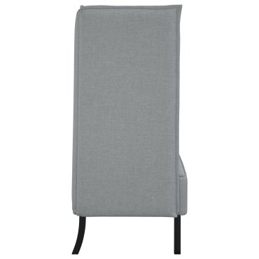 vidaXL Καναπές με ψηλή πλάτη Ανοιχτό γκρι 109x56x121cm Ύφασμα