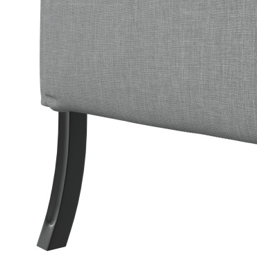vidaXL Καναπές με ψηλή πλάτη Ανοιχτό γκρι 109x56x121cm Ύφασμα