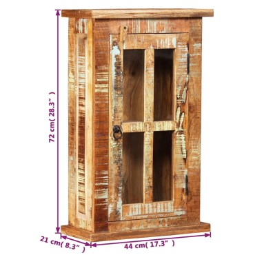 vidaXL Ντουλάπι Τοίχου 44x21x72cm από Μασίφ Ανακυκλωμένο Ξύλο