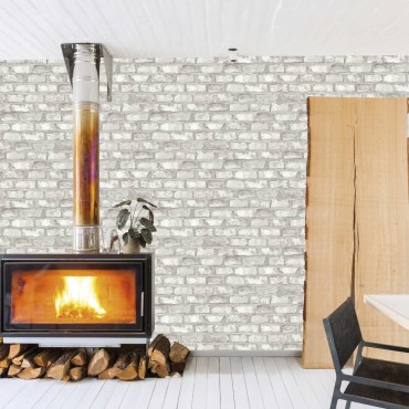 DUTCH WALLCOVERINGS Ταπετσαρία Τοίχου Τούβλα Λευκή EW3104