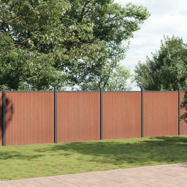 vidaXL Πάνελ Περίφραξης Καφέ 699x186cm από WPC