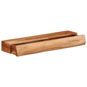 vidaXL Ράφια Τοίχου 2 τεμ. 60x17x8cm από Μασίφ Ξύλο Ακακίας