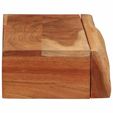 vidaXL Ράφια Τοίχου 2 τεμ. 60x17x8cm από Μασίφ Ξύλο Ακακίας