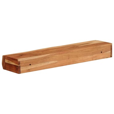 vidaXL Ράφια Τοίχου 2 τεμ. 60x17x8cm από Μασίφ Ξύλο Ακακίας