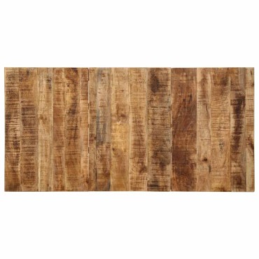 vidaXL Τραπεζαρία 140x70x75cm από Μασίφ Ακατέργαστο Ξύλο Μάνγκο 1 τεμ.