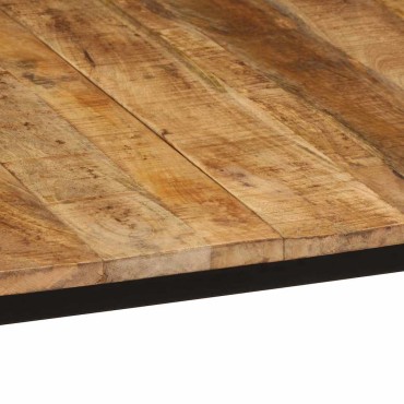 vidaXL Τραπεζαρία 140x70x75cm από Μασίφ Ακατέργαστο Ξύλο Μάνγκο 1 τεμ.