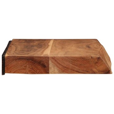 vidaXL Ράφια Τοίχου 2 τεμ. 60x20x3,5cm από Μασίφ Ξύλο Ακακίας