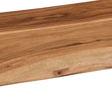 vidaXL Ράφια Τοίχου 2 τεμ. 60x20x3,5cm από Μασίφ Ξύλο Ακακίας