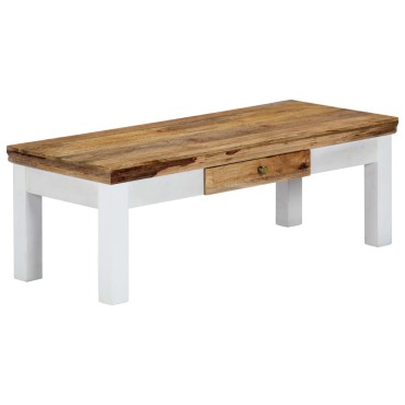 vidaXL Τραπεζάκι Σαλονιού 110x50x40cm από Μασίφ Ξύλο Μάνγκο 1 τεμ.