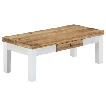 vidaXL Τραπεζάκι Σαλονιού 110x50x40cm από Μασίφ Ξύλο Μάνγκο 1 τεμ.