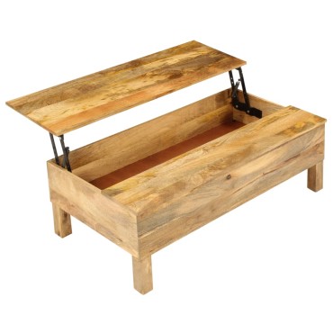 vidaXL Τραπεζάκι Σαλονιού 110x55x35cm από Μασίφ Ξύλο Μάνγκο 1 τεμ.